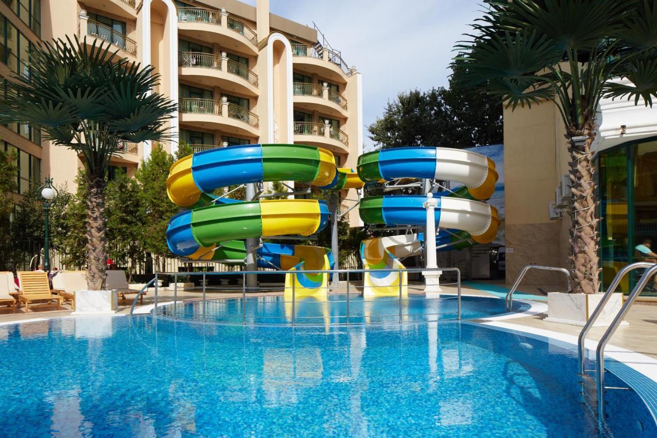 Planeta Hotel & Aquapark Free Beach Access Sunny Beach Exterior foto Water park at the hotel